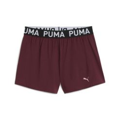 Damskie szorty z dzianiny 3" PUMA STRONG PUMA. Czerwone szorty Puma, bez wzorów, z dzianiny, sportowe. Za 129.00 zł.