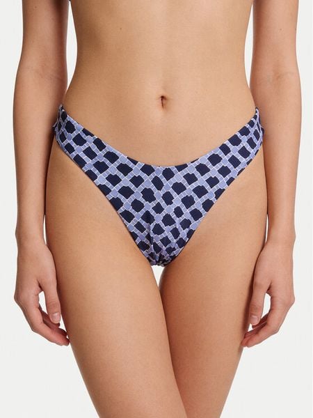Seafolly Dół od bikini Marseille 40707-301 Granatowy. Niebieskie bikini Seafolly, bez wzorów, z syntetyku. Za 221.99 zł.