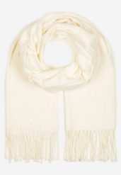 Kremowy Szalik Inglidyr. Brązowe szaliki i kominy Born2be, bez wzorów, eleganckie. Za 34.99 zł.