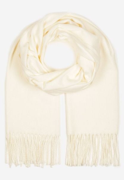 Kremowy Szalik Inglidyr. Brązowe szaliki i kominy Born2be, bez wzorów, eleganckie. Za 34.99 zł.