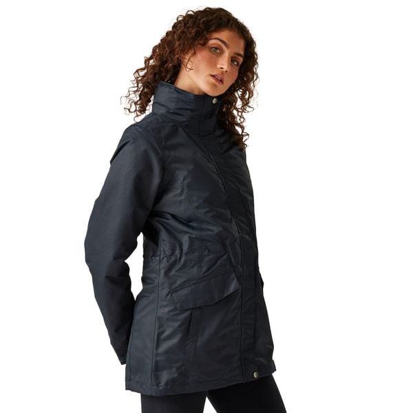 Kurtka Damska 3 W 1. Niebieskie kurtki Regatta, xl, bez wzorów, z materiału, z kapturem. Za 413.99 zł.