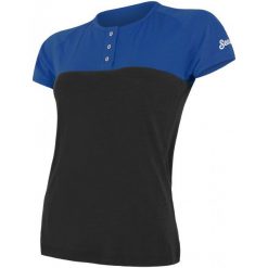 Sensor T-Shirt Damski Z Guzikami Merino Air Pt Niebiesko-Czarny M. Bielizna termoaktywna damska marki Sensor. W wyprzedaży za 175.00 zł.