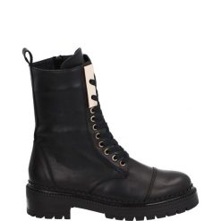 CZARNE BOTKI 1024-189 BLACK. Czarne botki Venezia, bez wzorów, ze skóry, bez obcasa, bez zapięcia. Za 369.00 zł.