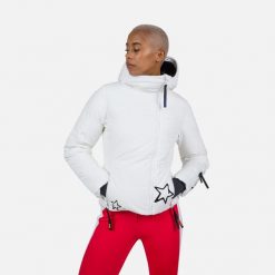 Kurtka narciarska damska Rossignol W Stellar down jacket. Białe kurtki narciarskie Rossignol, na zimę, s, bez wzorów, bez kaptura, narciarskie. Za 3,920.00 zł.