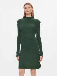 Brave Soul Sukienka dzianinowa LKD-274HARINGTOA Zielony Regular Fit. Zielone sukienki Brave Soul, s, bez wzorów, z dzianiny, bez kołnierzyka, bez ramiączek. Za 169.99 zł.