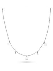 S.Oliver Naszyjnik z elementami ozdobnymi - dł. 47 cm rozmiar: onesize. Szare naszyjniki S.Oliver, z materiału, z cyrkonią, ze stali. Za 86.99 zł.