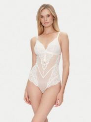 Hunkemöller Body Posie 301853 Biały. Białe body i gorsety Hunkemöller, bez wzorów, z syntetyku, bez ramiączek. Za 139.99 zł.