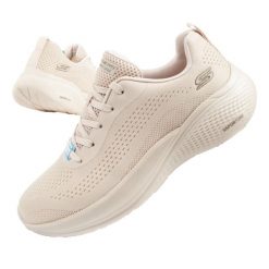 Buty sportowe sneakersy damskie Skechers Bobs Infinity. Brązowe buty treningowe Skechers, bez wzorów, bez zapięcia, trekkingowe. Za 273.34 zł.