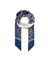 Guess Chusta AW5348 POL03 Niebieski. Niebieskie chusty Guess, z aplikacjami, z poliesteru. Za 199.99 zł.