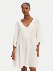 Banana Moon Sukienka letnia Agathe Holidays LHN10 Biały Loose Fit. Białe sukienki Banana Moon, m, bez wzorów, z wiskozy, bez kołnierzyka, bez ramiączek. Za 409.99 zł.