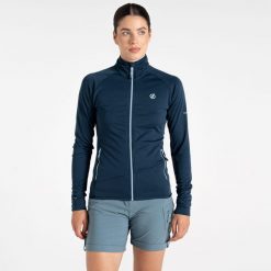 Bluza turystyczna damska Emerging Core Stretch. Brązowe bluzy Dare 2b, na zimę, l, bez wzorów, z tkaniny, bez kaptura, narciarskie. W wyprzedaży za 229.99 zł.