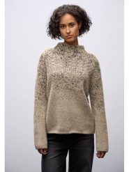 Street One Sweter w kolorze beżowym rozmiar: 42. Brązowe swetry Street One, bez wzorów, street, bez ramiączek. Za 195.77 zł.