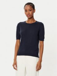 Weekend Max Mara Sweter Zibetto 2515361041 Granatowy Regular Fit. Niebieskie swetry Weekend Max Mara, s, bez wzorów, z bawełny, bez ramiączek. Za 739.99 zł.
