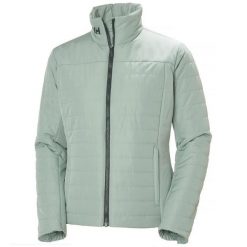 Kurtka ocieplana damska Helly Hansen Crew Insulator Jacket 2.0 - Eucalyptus. Zielone kurtki Helly Hansen, bez wzorów, casualowe, bez kaptura. Za 575.99 zł.
