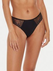 Simone Pérèle Stringi Delice 12X700 Czarny. Czarne stringi Simone Pérèle, bez wzorów, z syntetyku. Za 79.99 zł.