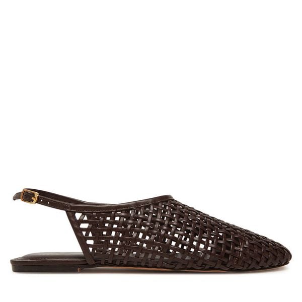 Sandały Bronx. Brązowe sandały Bronx, bez wzorów, bez obcasa, na płaskiej podeszwie, bez zapięcia. Za 309.99 zł.