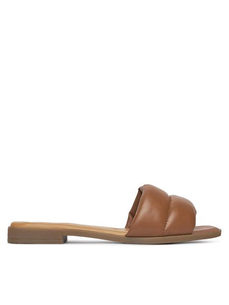 Lasocki Klapki WI16-MENA-16 Brązowy. Brązowe klapki Lasocki, bez wzorów, ze skóry, bez obcasa, bez zapięcia. Za 129.99 zł.