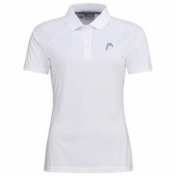 Koszulka polo damska CLUB 22 Tech. Białe t-shirty sportowe Head, s, bez wzorów, z materiału, bez ramiączek, tenisowe. Za 259.99 zł.