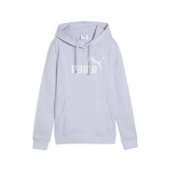 Damska bluza z kapturem z logo No.1 ESS PUMA Cool Weather Blue. Niebieskie bluzy Puma, m, bez wzorów, z kapturem, do biegania. Za 179.99 zł.