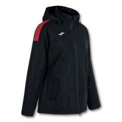 Kurtka sportowa damska Joma Trivor wiatrówka. Czarne kurtki przeciwdeszczowe Joma, xl, bez wzorów, bez kaptura. Za 418.00 zł.