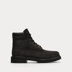 TIMBERLAND 6 In Premium Waterproof Boot Trapery damskie. Czarne traperki Timberland, bez wzorów, z gumy, bez obcasa, bez zapięcia. W wyprzedaży za 559.99 zł.