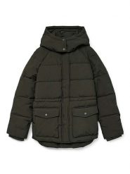 Vero Moda Kurtka zimowa w kolorze khaki rozmiar: M. Brązowe kurtki Vero Moda, na zimę, m, bez wzorów, z puchu, bez kaptura. Za 143.22 zł.