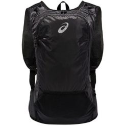 Plecak sportowo-turystyczny dla dorosłych Lightweight Running Backpack 2.0 10L. Czarne plecaki ASICS, bez wzorów, bez dodatków. Za 179.99 zł.