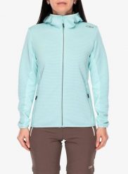 Bluza polarowa damska CMP Glentra Jacket. Niebieskie bluzy z kapturem CMP, m, bez wzorów, z elastanu, bez kaptura, trekkingowe. Za 384.99 zł.