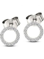 Vittoria Jewels Złote kolczyki-wkrętki z diamentami rozmiar: onesize. Szare kolczyki Vittoria Jewels, z diamentem, złote. Za 978.99 zł.