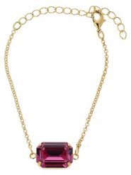 Otazu Pozłacana bransoletka z kryształem Swarovski rozmiar: onesize. Różowe bransoletki Otazu, z kryształem, pozłacane. Za 126.99 zł.