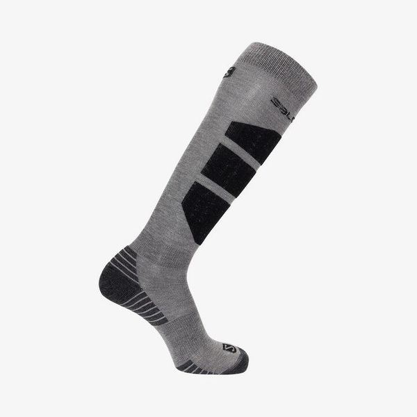 Skarpety narciarskie dla dorosłych Salomon Comfort. Szare skarpetki Salomon, bez wzorów. Za 65.00 zł.