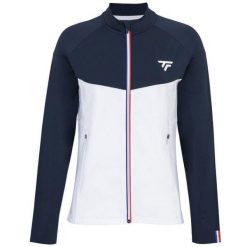 Bluza tenisowa damska Tecnifibre Tech Jacket. Niebieskie bluzy bez kaptura TECNIFIBRE, bez wzorów, bez kaptura, tenisowe. Za 289.00 zł.