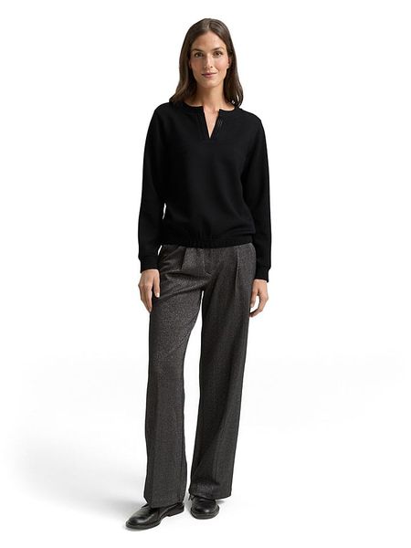 Tom Tailor Bluza w kolorze czarnym rozmiar: L. Czarne bluzy Tom Tailor, l, bez wzorów, bez ramiączek, bez kaptura. Za 149.95 zł.