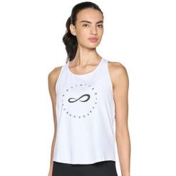 T-shirt Endless Cercle Woman. Białe t-shirty ENDLESS POOLS, bez wzorów, sportowe, bez kołnierzyka, bez ramiączek. Za 177.65 zł.