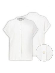 Eight2Nine Bluzka w kolorze białym rozmiar: M/L. Białe bluzki Eight2Nine, l, bez wzorów, z bawełny, bez kołnierzyka, bez ramiączek. Za 82.99 zł.