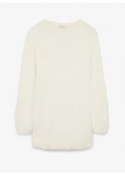 Sweter ciążowy 2 w 1, w optyce pluszowej, z rozcięciami do karmienia piersią. Brązowe swetry bonprix, bez wzorów, moda ciążowa, bez ramiączek. Za 149.99 zł.