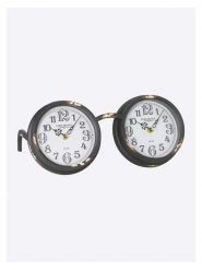 Heine home Zegar stołowy w kolorze czarnym - 35 x 18 x 19 cm rozmiar: onesize. Czarne, analogowe zegarki heine home, metalowe. Za 69.75 zł.