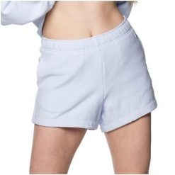 Spodenki sportowe damskie Champion Shorts. Niebieskie szorty sportowe Champion, bez wzorów, z bawełny. Za 169.99 zł.
