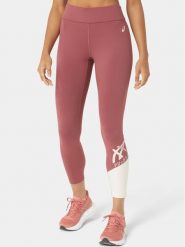 Asics Legginsy Tiger 7/8 Tight 2032C513 Czerwony Ahletic Fit. Czerwone legginsy ASICS, bez wzorów, z syntetyku, sportowe. Za 69.99 zł.