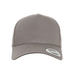 Czapka Flexfit 5-panel curved. Szare czapki z daszkiem FLEXFIT, bez wzorów. Za 135.00 zł.
