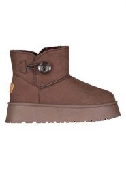 Geographical Norway Botki zimowe "Osiris" w kolorze brązowym rozmiar: 41. Brązowe botki Geographical Norway, bez wzorów, z futra, bez obcasa, bez zapięcia. Za 60.88 zł.