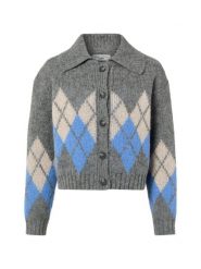 Marc O'Polo Denim kurtka z dzianiny z zawartością alpaki Kobiety szary, M. Szare kurtki Marc O'Polo DENIM, m, bez wzorów, z denimu, bez kaptura. Za 479.95 zł.