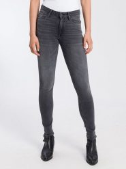 Cross Jeans Dżinsy - Skinny fit - w kolorze antracytowym rozmiar: W29/L30. Czarne jeansy Cross Jeans, l, z aplikacjami, z jeansu, z podwyższonym stanem. Za 123.53 zł.