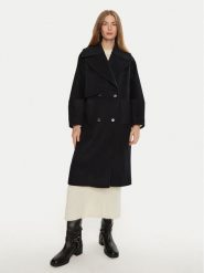 Munthe Płaszcz wełniany Telly 243153324340 Granatowy Loose Fit. Niebieskie płaszcze Munthe, na zimę, bez wzorów, z syntetyku, bez kaptura. Za 2,559.00 zł.