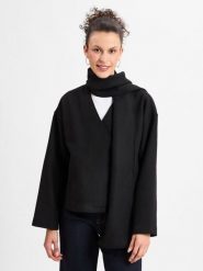 Msch Copenhagen Kurtka - MSCHSyden Kobiety Sztuczne włókno czarny, M/L. Czarne kurtki MSCH Copenhagen, l, bez wzorów, z włókna, bez kaptura. Za 329.95 zł.