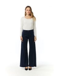 Tamba Dżinsy - Flared fit - w kolorze granatowym rozmiar: 38. Niebieskie jeansy Tamba, bez wzorów, klasyczne, z podwyższonym stanem. Za 179.22 zł.