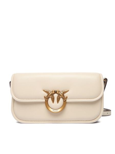 PINKO Torebka Love Box Baguette Al 25-26 PLTT 105083 A26L Écru. Torebki klasyczne Pinko, bez wzorów, ze skóry, bez dodatków. Za 1,649.00 zł.