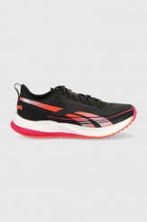 Reebok buty do biegania Floatride Energy 4 kolor czarny. Czarne buty do biegania Reebok, bez wzorów, z materiału, bez zapięcia, do biegania. W wyprzedaży za 339.99 zł.