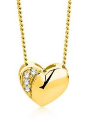 Diamant Exquis Złoty naszyjnik z diamentami - dł. 45 cm rozmiar: onesize. Żółte naszyjniki Diamant Exquis, z materiału, z diamentem, złote. Za 2,166.99 zł.