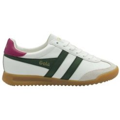 Damskie skórzane buty sportowe Gola Torpedo. Białe buty treningowe Gola, bez wzorów, z gumy, bez zapięcia, trekkingowe. Za 438.70 zł.